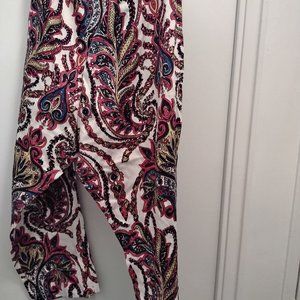 Hot pink combo capri pants
